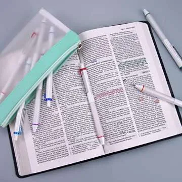 WRITECH Gel Ink Retractable Pens: Assorted Colors Ink 0.7mm Medium Point Pen Set, Smooth Writing Multi Colored No Bleed Pens Bulk for Journaling 8ct