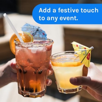 144 Count Cocktail Umbrella Picks for Parties and Crafts