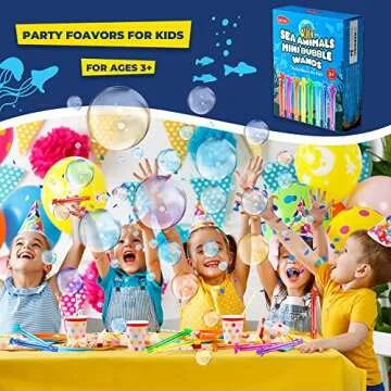 VKTEN Mini Bubble Wands 32Pcs for Kids' Parties and Play
