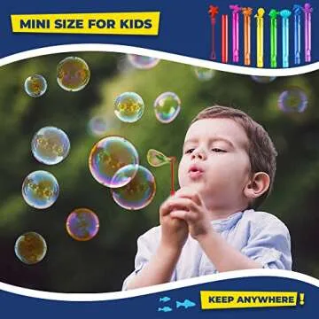 VKTEN Mini Bubble Wands 32Pcs for Kids' Parties and Play