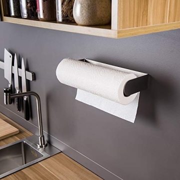 ZUNTO Paper Towel Holder Easy Adhesive Stainless Steel