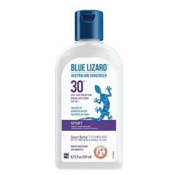 BLUE LIZARD Sport Sunscreen SPF 30+ - Zinc Oxide, Reef Safe