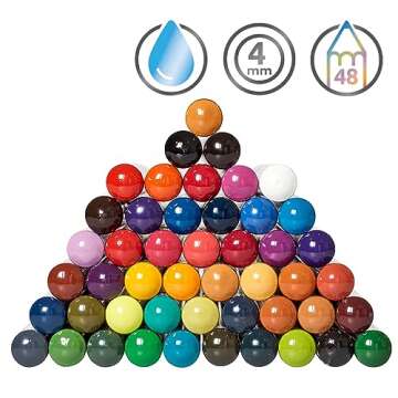 Derwent Inktense Pencils 48 Wooden Box, Set of 48, Premium 4mm Round Core, Firm, Watersoluble, Ideal for Watercolor, Drawing, Coloring and Painting on Paper and Fabric, Professional Quality (2300151)