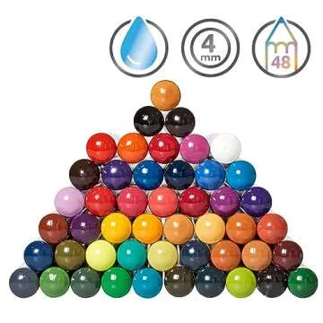 Derwent Inktense Pencils 48 Wooden Box, Set of 48, Premium 4mm Round Core, Firm, Watersoluble, Ideal for Watercolor, Drawing, Coloring and Painting on Paper and Fabric, Professional Quality (2300151)