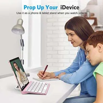 OMOTON Keyboard with Sliding Stand