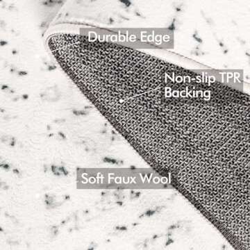 BUAGETUP Geometric Hallway Runner Rug 2X6,Grey Distressed Boho Hallway Runner Rug Modern Accent Rug ...