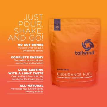 Tailwind Nutrition Endurance Fuel, Electrolyte & Hydration Sports Drink Mix Powder, Gluten-Free, Veg...