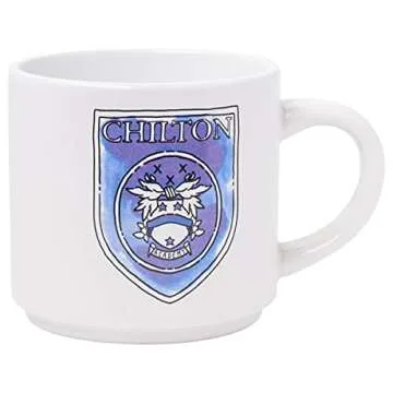 Silver Buffalo Gilmore Girls Locations 4pc Ceramic Mug Stack, 10 Ounces