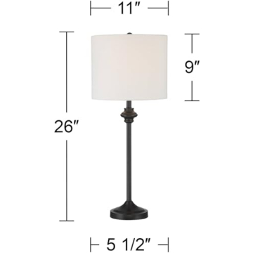 360 Lighting Lynn Buffet Table Lamps Set of 2 Elegant Design