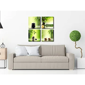 Pyradecor 4 Panel Canvas Prints for Serenity and Elegance