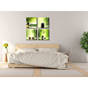 Pyradecor 4 Panel Canvas Prints for Serenity and Elegance