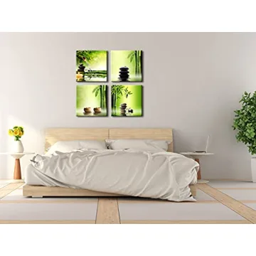 Pyradecor 4 Panel Canvas Prints for Serenity and Elegance