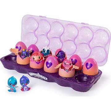 Hatchimals CollEGGtibles, 12 Pack Egg Carton with Exclusive Season 4 CollEGGtibles, for Ages 5 and Up (Styles and Colors May Vary)