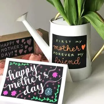 Kassa 10-Pack 3mm Neon Multicolor Chalk Markers | Includes 2 Bullet & Chisel Dual Tips | Works on Chalkboards, Windows, Glass or Mirrors | Erasable & Dust-Free | Ideal for Use at Home, School & Office