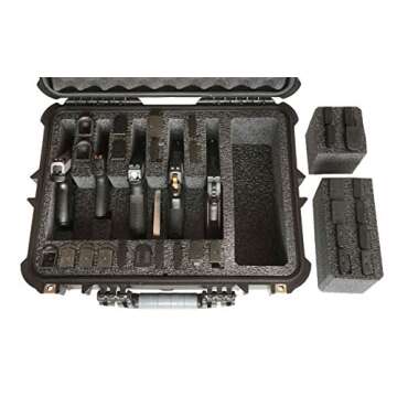 Case Club 5 Pistol & Up to 30 Magazine Case with Accessory Pocket - Durable, Waterproof, and TSA-App...
