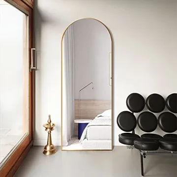 TinyTimes Arched Gold Mirror Modern Stylish Full Length
