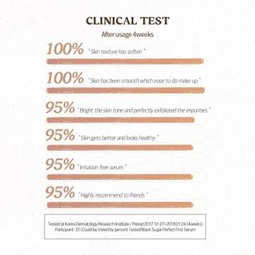 SKINFOOD Black Sugar Perfect First Essential Serum 4.06 oz (120ml) - Containing Fermented Black Sugar for Smooth & Pure Skin, First Step Skin Care Toner Serum - Pore Minimizer Serum - Pore Reducer