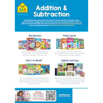 School Zone 1st Grade Math Workbook for Fun Learning