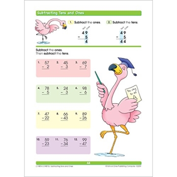 School Zone 1st Grade Math Workbook for Fun Learning