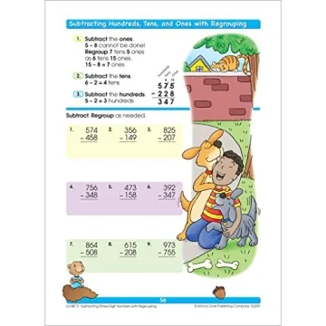 School Zone 1st Grade Math Workbook for Fun Learning