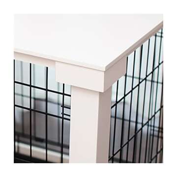 Elegant Zoovilla White Dog Cage for Stylish Pet Homes