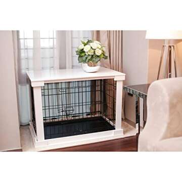 Elegant Zoovilla White Dog Cage for Stylish Pet Homes