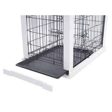 Elegant Zoovilla White Dog Cage for Stylish Pet Homes