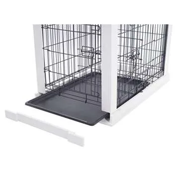 Elegant Zoovilla White Dog Cage for Stylish Pet Homes
