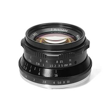 7artisans 35mm F1.2 Large Aperture Aluminum Lens for Fuji X Mount Cameras