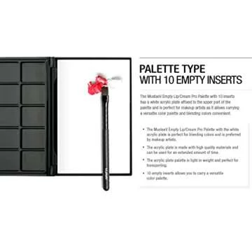 MustaeV - Empty Lip Palette - Mirror w/Arcylic Plate