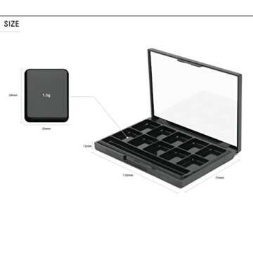 MustaeV - Empty Lip Palette - Mirror w/Arcylic Plate