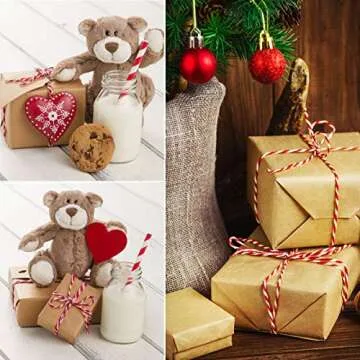 HOKI Cotton Bakers Twine Red & White 100M for Wrapping