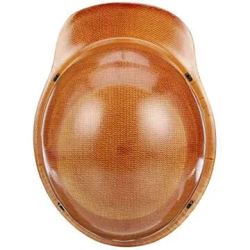 MSA 475395 Skullgard Cap Style Safety Hard Hat with Fas-Trac III Ratchet Suspension | Non-slotted Cap, Made of Phenolic Resin, Radiant Heat Loads up to 350F - Standard Size in Natural Tan