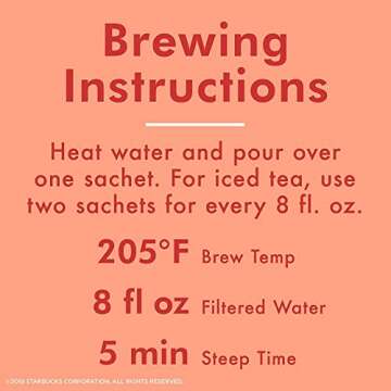 Teavana Herbal Tea, 12 Sachets (Beach Bellini, Pack - 2)