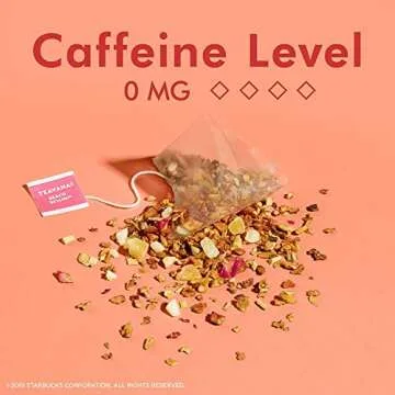 Teavana Beach Bellini Herbal Tea 12 Sachets - Refreshing & Caffeine-Free
