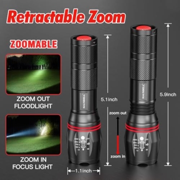 HAUSBELL A100 LED Flashlight | Waterproof & Powerful