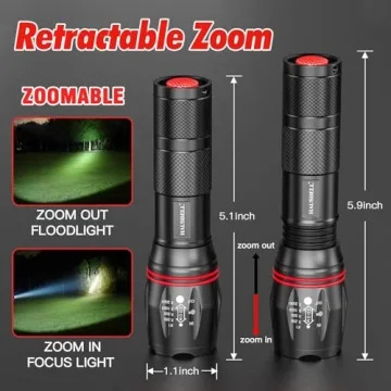 HAUSBELL A100 LED Flashlight | Waterproof & Powerful