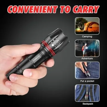 HAUSBELL A100 LED Flashlight | Waterproof & Powerful