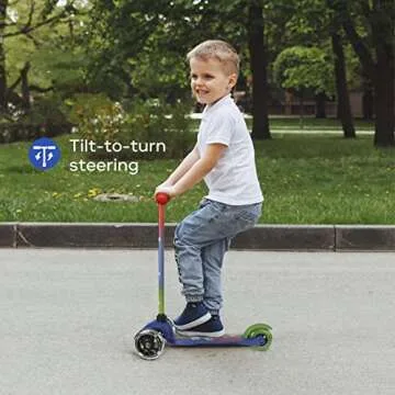 PJ Masks Light Up Scooter for Kids 3-7 Years