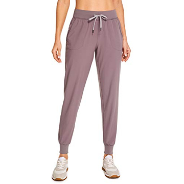CRZ YOGA Women's Lightweight Workout Joggers 27.5" - Travel Casual Outdoor Running Athletic Track Hi...
