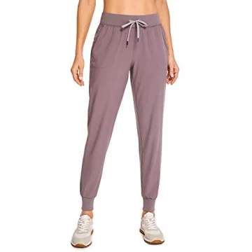 CRZ YOGA Women's Lightweight Workout Joggers 27.5" - Travel Casual Outdoor Running Athletic Track Hi...
