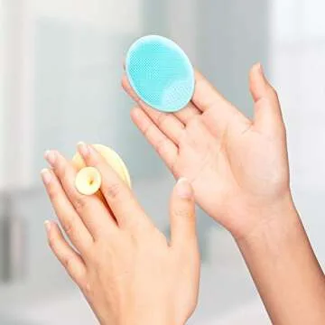 Deep Cleaning Silicone Face Scrubber 2 Pack for Glowing Skin