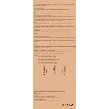 HOSSIAN Reed Diffuser Sticks for Lasting Fragrance