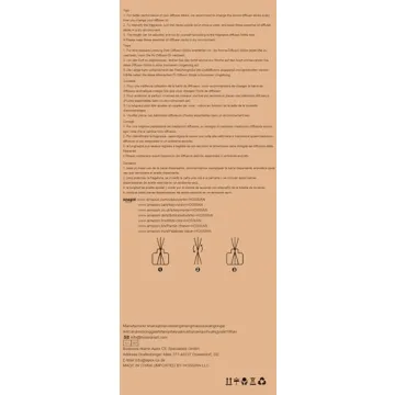 HOSSIAN Reed Diffuser Sticks for Lasting Fragrance