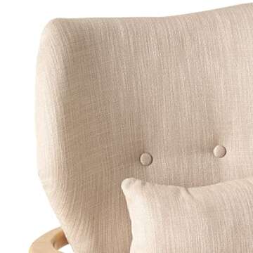 Christopher Knight Home Haddie Wood Frame Club Chair, Beige