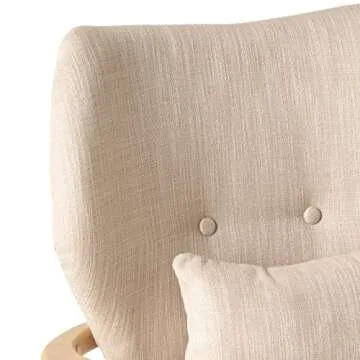 Christopher Knight Home Haddie Wood Frame Club Chair, Beige