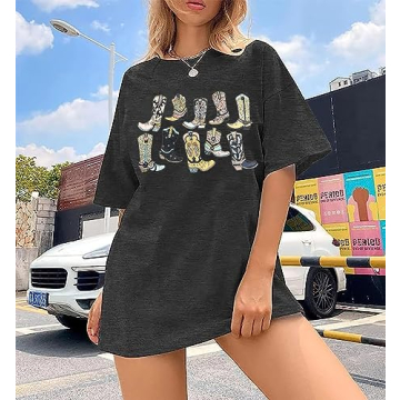 HEYO Women Vintage Cowgirl Boots Shirt for Comfort & Style