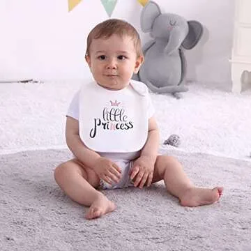 Maiwa Waterproof Cotton Baby Bibs | 6 Pack for Easy Cleanup