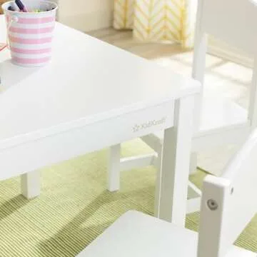 KidKraft Wooden Farmhouse Table & 4 Chairs Set