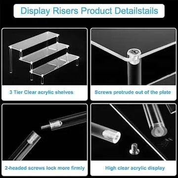 HENABLE Acrylic Display Risers for Perfumes & Collectibles